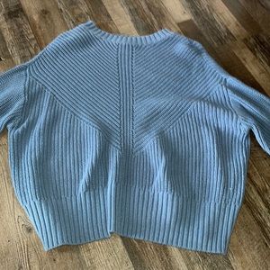 blue sweater